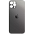 Заднее стекло корпуса iPhone 12 Pro Graphite (big hole) (темно-серое) (Х) 8000831B