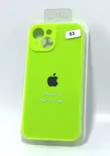 Чохол iPhone 15 Silicon Case original FULL Camera №53 neon green (4you)