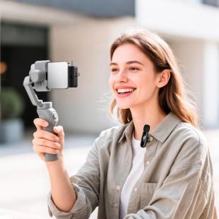 Мікрофон бездротовий HOCO L20B (Type-CLightning\3.5mm) Black