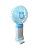 Вентилятор ручний LED DIGITAL FAN LY-2001 Blue (підставка для телефону, 3 режими)