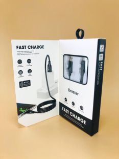 Usb-cable Type-C 4you Dnister black (3A, Silicon Perfect, 2m) Новая упаковка!