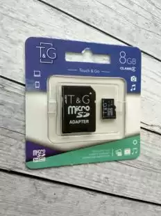 Micro SD 8Gb T & G Class 4 з ад.