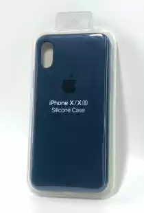 Чохол iPhone X/XS Silicon Case original FULL №54 Blue cobalt (4you)