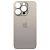 Заднее стекло корпуса iPhone 15 Pro Max (big hole) Natural Titanium (Х) 8000846Sv