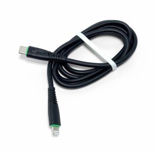 Cable Type-C/Lightning 4you Elbe PD 20W (silicon) Black (от10шт - 10%)