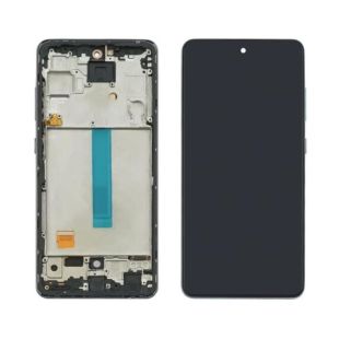 LCD Samsung A52 4G (A525) / A526 5G с черным тачскрином + черная корпусная рамка IPS (M) 