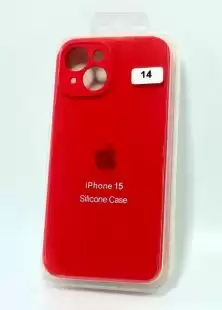 Чохол iPhone 15 Silicon Case original FULL Camera №14 Red (4you)