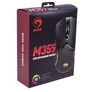 Мышь проводная MARVO M359 (игровая, Led) Black