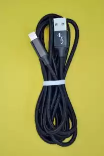 Usb-cable Micro USB 4you Rido Fast Charge ( 2.1A, круглий, тканина, чорний, 2М ) 