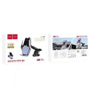 Holder HOCO s14 (с беспроводным зарядным) Silver