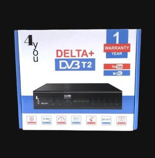 ТВ-Тюнер DVB-T2 4you DELTA+ (Гарантія 12мес, метал, 2usb, GX6705, РРЦ 608грн)