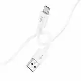Usb-cable Micro USB HOCO X87 2.4A 1m (круглий) White