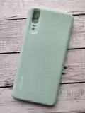 Чохол Huawei Y7 / Pro / Prime (2018) Silicon Cover Soft touch (Logo) mint "Акційна ціна"
