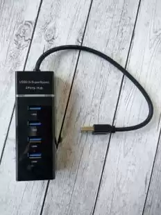 usb hub 4 порту 303 ( USB 3.0 ) Black
