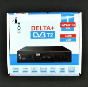 ТВ-Тюнер DVB-T2 4you DELTA + (Гарантія 12мес, метал, 2usb, GX6701, РРЦ 608грн) 