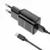 МЗП-USB BOROFONE BA59A QC3.0 1USB/3A + кабель Type-C Black