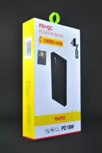 Power Bank 10000mAh 4you RAPID black ( PD18W + QC3 18W, Type C, Polymer, гар12міс, РРЦ-952грн ) 