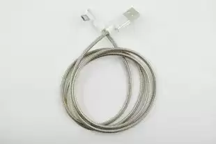 Usb-cable Micro USB 4you Vazi ( 2000mah, метал, 90град, сталевий ) 
