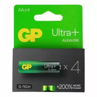 Батарейка GP 15AUPETA21-2GSB4 Ultra Alkaline LR6, AA (4 у блістері, 40 в упаковці) 