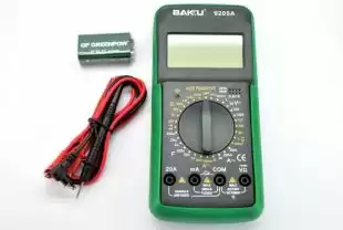Мультиметр цифровий Baku BK-9205A із функцією автовідключення (струм до 20А) (W) 