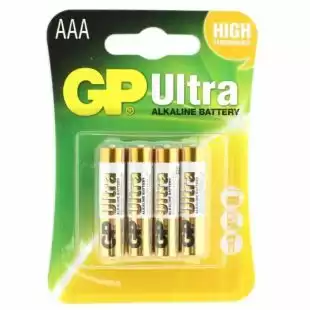 Батарейка GP 24AU-2UE4 Ultra Alkaline LR03, AAA (4 у блістері, 40 в упаковці)