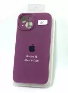 Чохол iPhone 15 Silicon Case original FULL Camera №30 purple (4you)