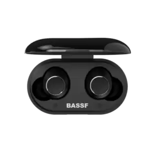 Bluetooth-гарнітура Bassf BassBuds ER400 (+кейс для заряджання та зберігання) Black